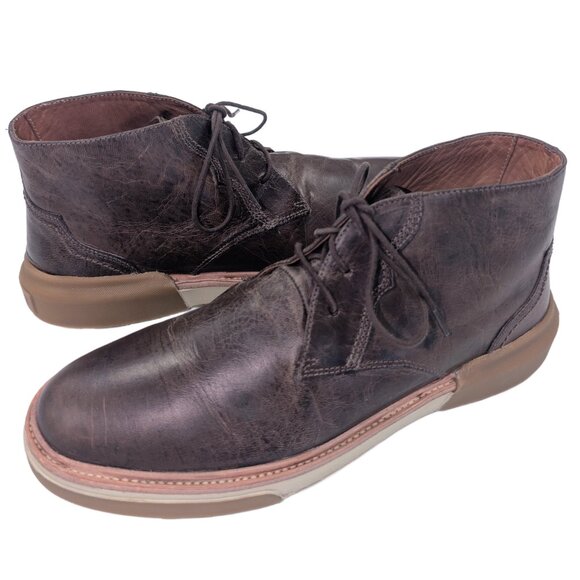 Lucchese After-Ride Chukka Boot Chocolate Men's Size 10 Style 31503 $345 Retail - Picture 1 of 11